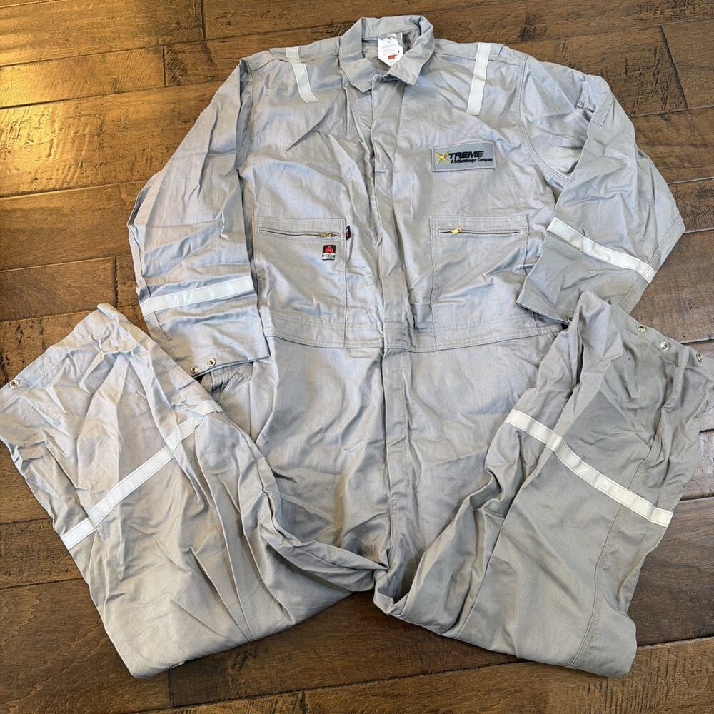 Wenaas Antiflame FR Coveralls Size 58 Regular Gray Xtreme Schlumberger NFPA 70E